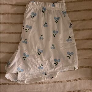 Cheery Print Pj Shorts